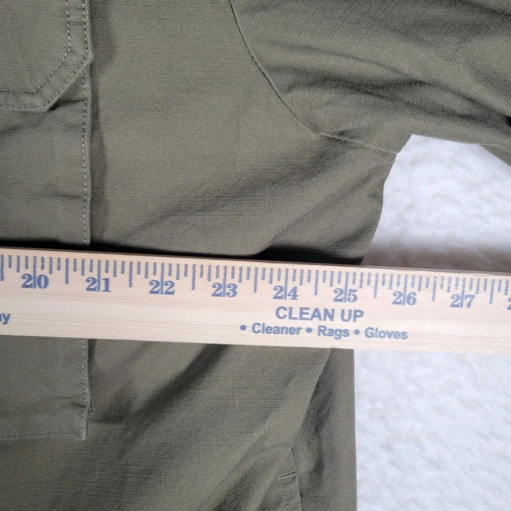 Levi Strauss & Co. Field Jacket‎ Men XXL Olive Green Hooded Zip Utility LM6RC421